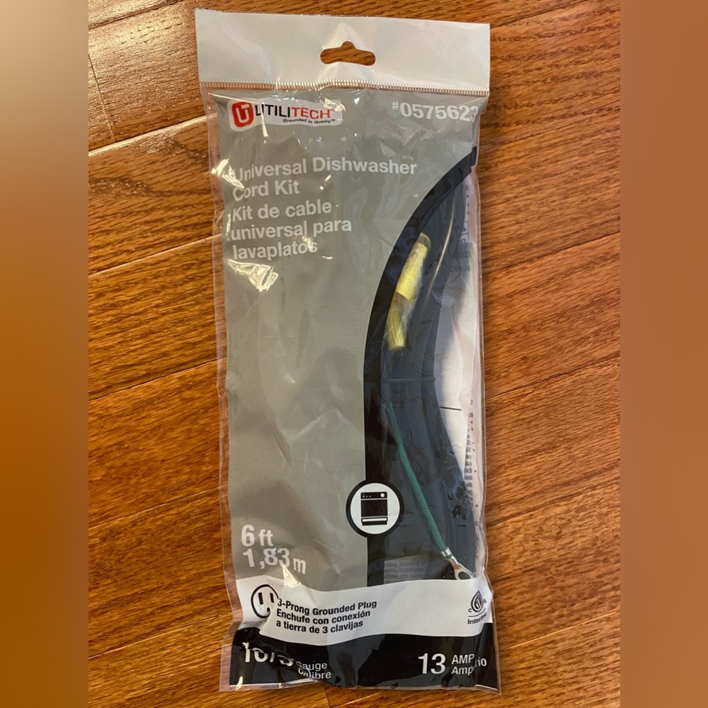 New Utilitech Universal Dishwasher Cord Kit